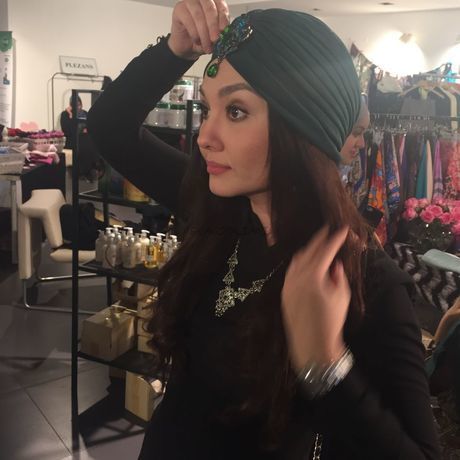 Chalma temno zelenaya tyurban temno zelenyj