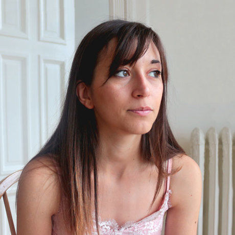 Portrait far gaze small