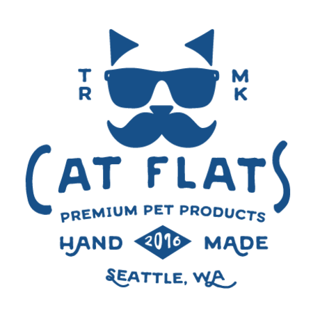 Cat flats webheader blue