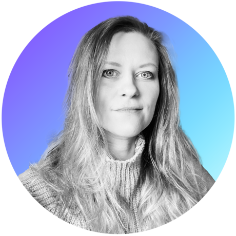 Headshot on gradient background