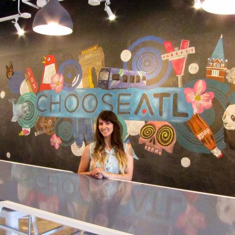 Katie with chooseatl mural 2015