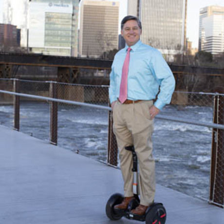 Peter segway river side