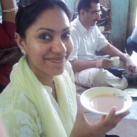 Enjoying chai at an artisan s house