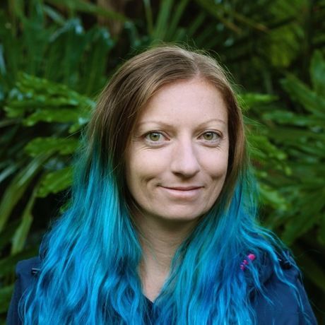 Juniper blue hair square