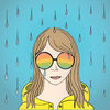 Small rain girl 8x8
