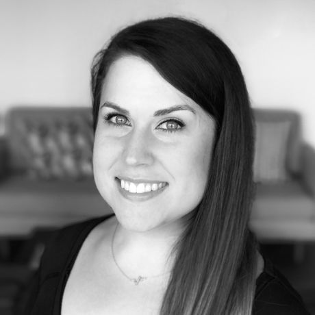 Andrea headshot bw square sm