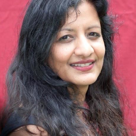 Anjali red background