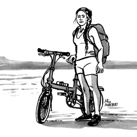 Dessin d alice %c3%a0 v%c3%a9lo