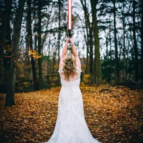 Star wars bad ass wedding photo