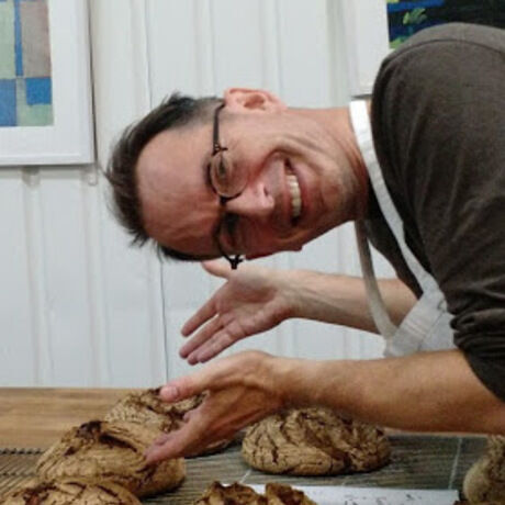 Angus and bread closeup
