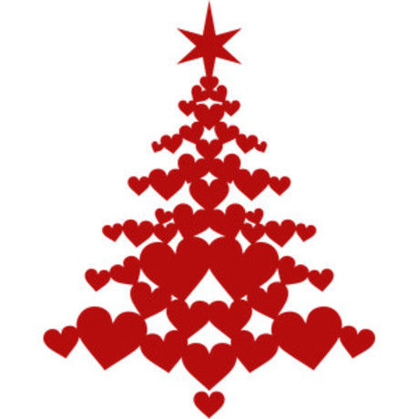 Heart christmas tree