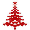 Small heart christmas tree