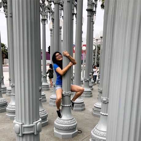 Being silly la