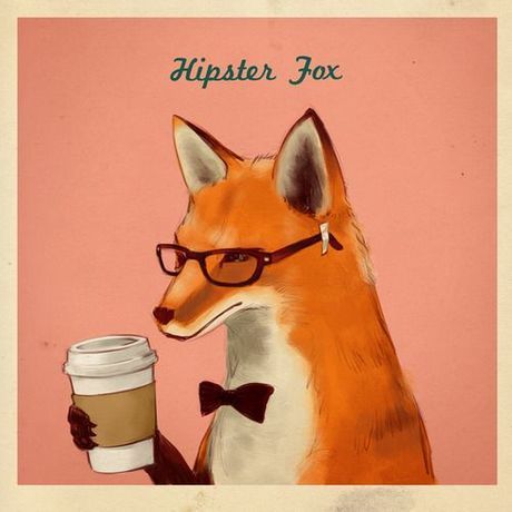 Hipster fox