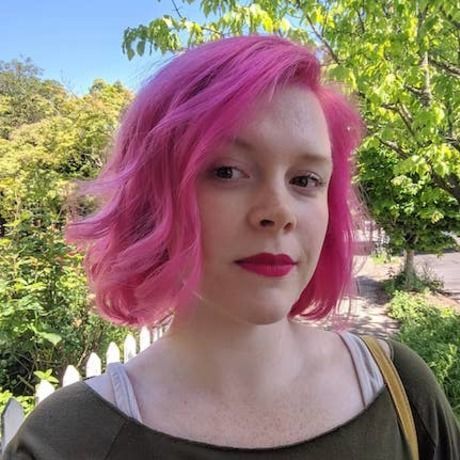 Short pink hair