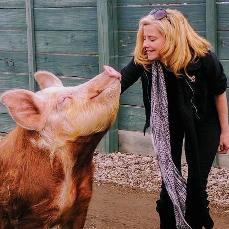 Sally and pig