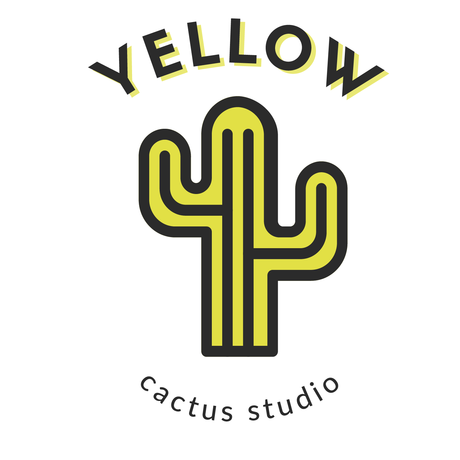 Logo yellow cactus completo 04
