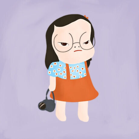 Yoshitomo nara style portrait