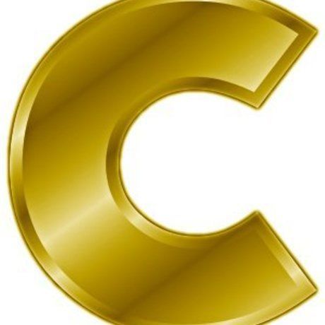 Gold letter c