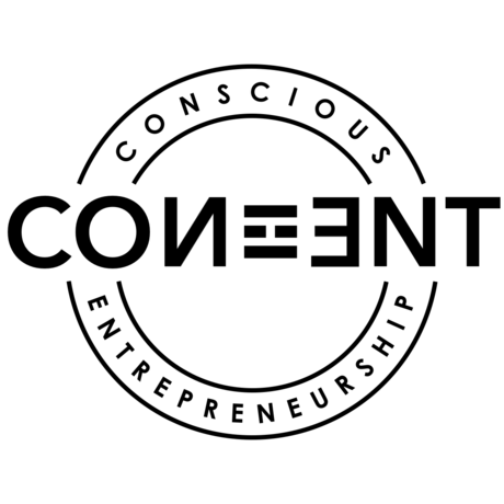 Conent logo schwarz rand