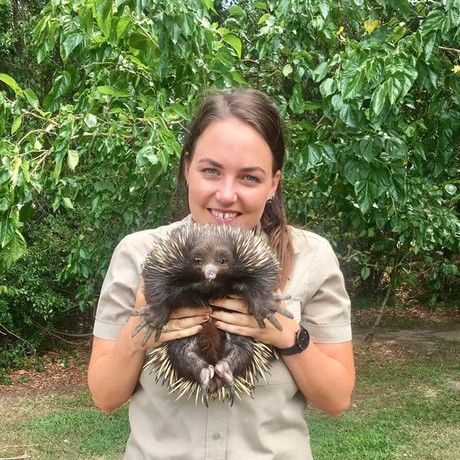 Alex with echidna 2