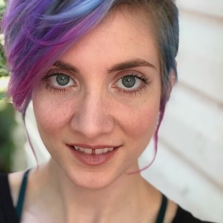 Headshot purple blue 25 