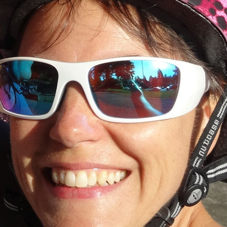 Bike helmut headshot