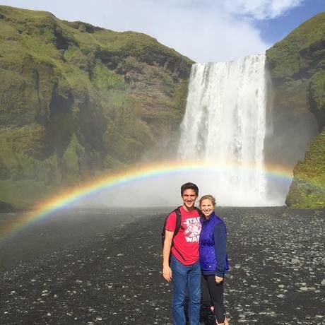 Iceland waterfall