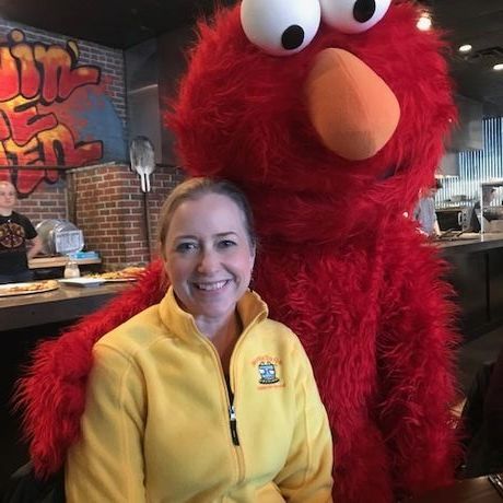 Tricia with elmo