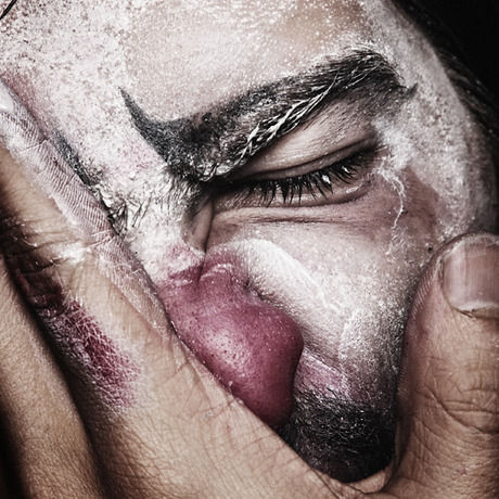 Clown run makeup low