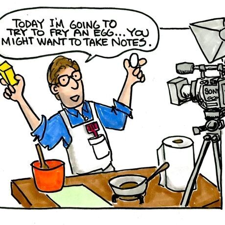 Cartoon profile photo