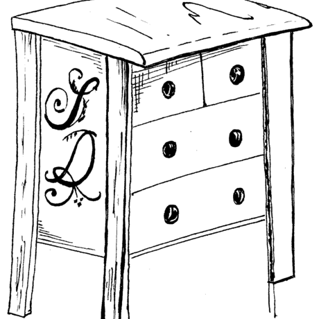 Sharp dresser line drawing