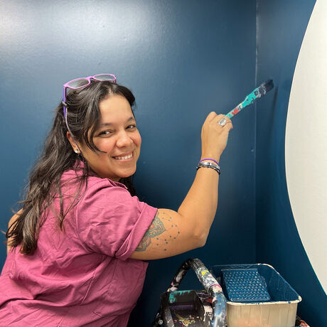 Adrianaameigh bluewallmural