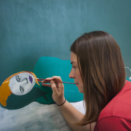 Painting headshot