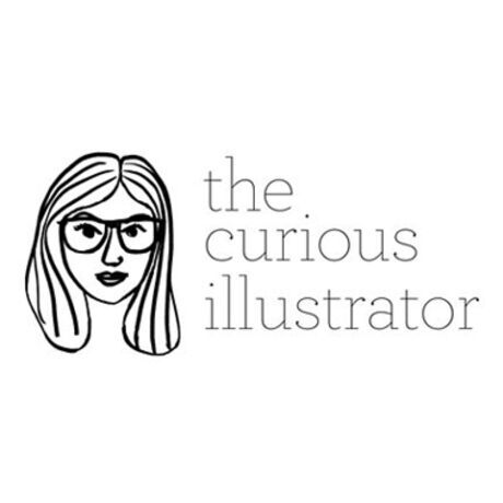 The curious illustrator logo 2
