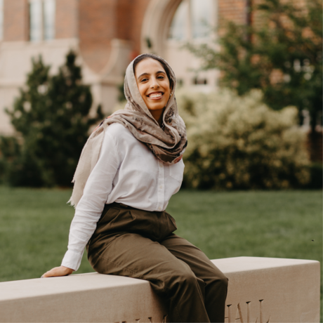 Violet and white border on image memorial invitation