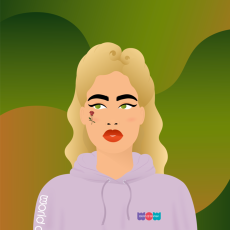 Emerald rose lilac hoodie
