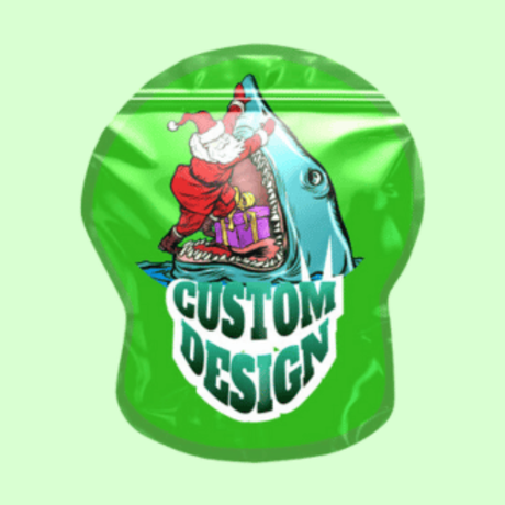 Custom die cut mylar bags