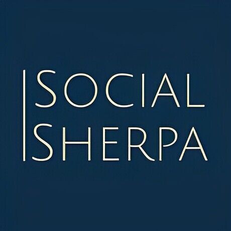Social sherpa logo blue in color hd