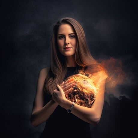 Bogomila holding planet earth on fire 11494646 7365 47d8 b2cf c3576a3c270d ins