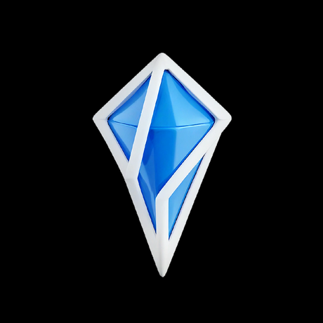 Blue fragment 3d logo