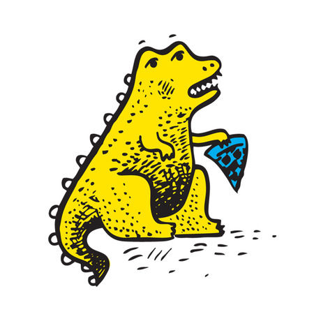 Dino pizza icon